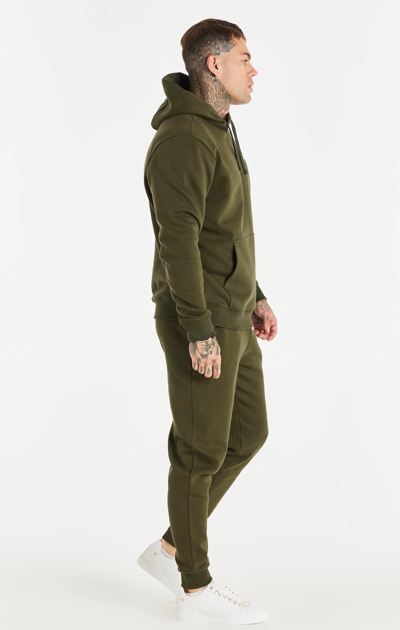 Khaki Essential Fitted Jogger - Image 5