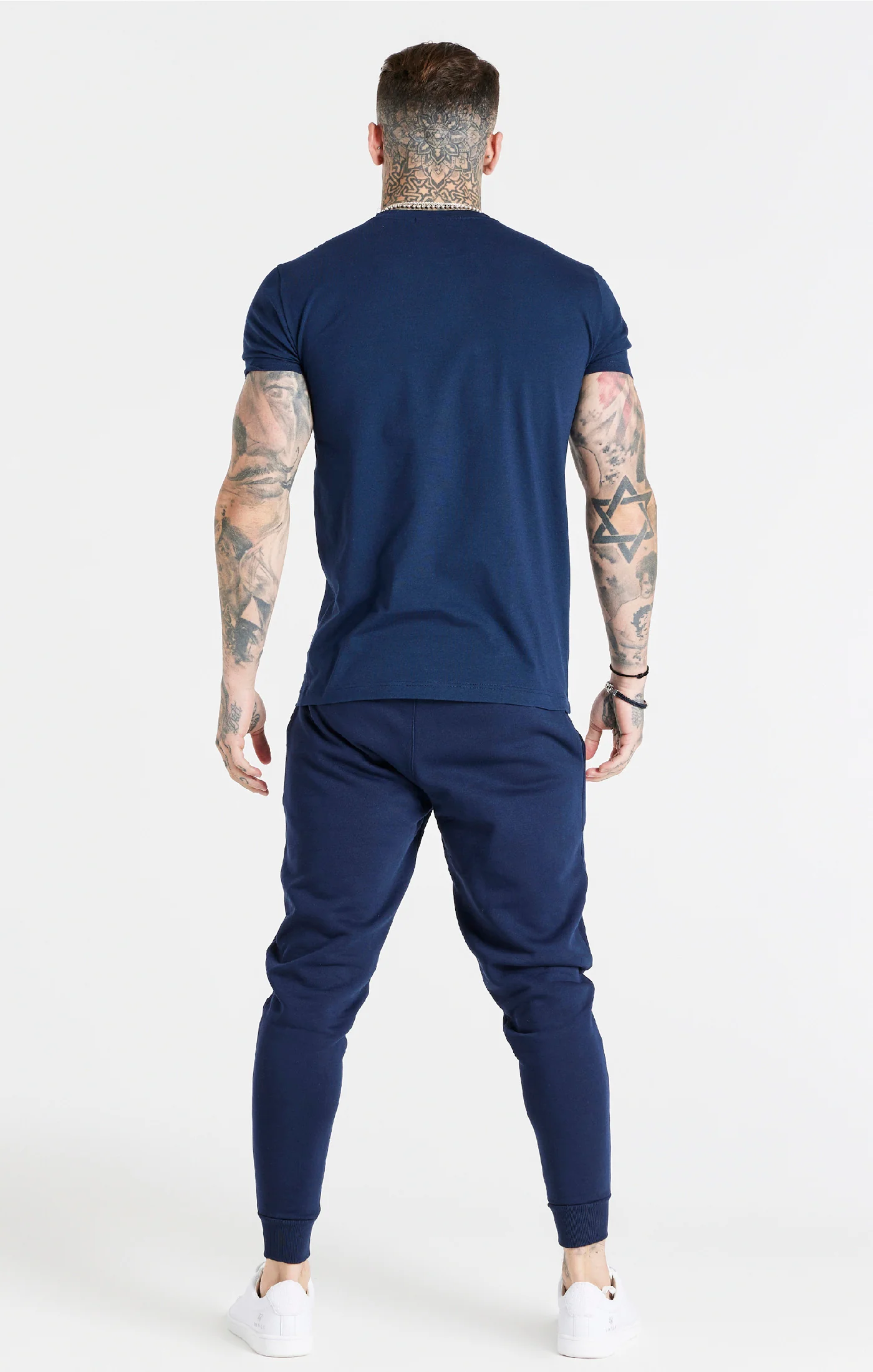 Navy Essential Fitted Jogger - Image 7