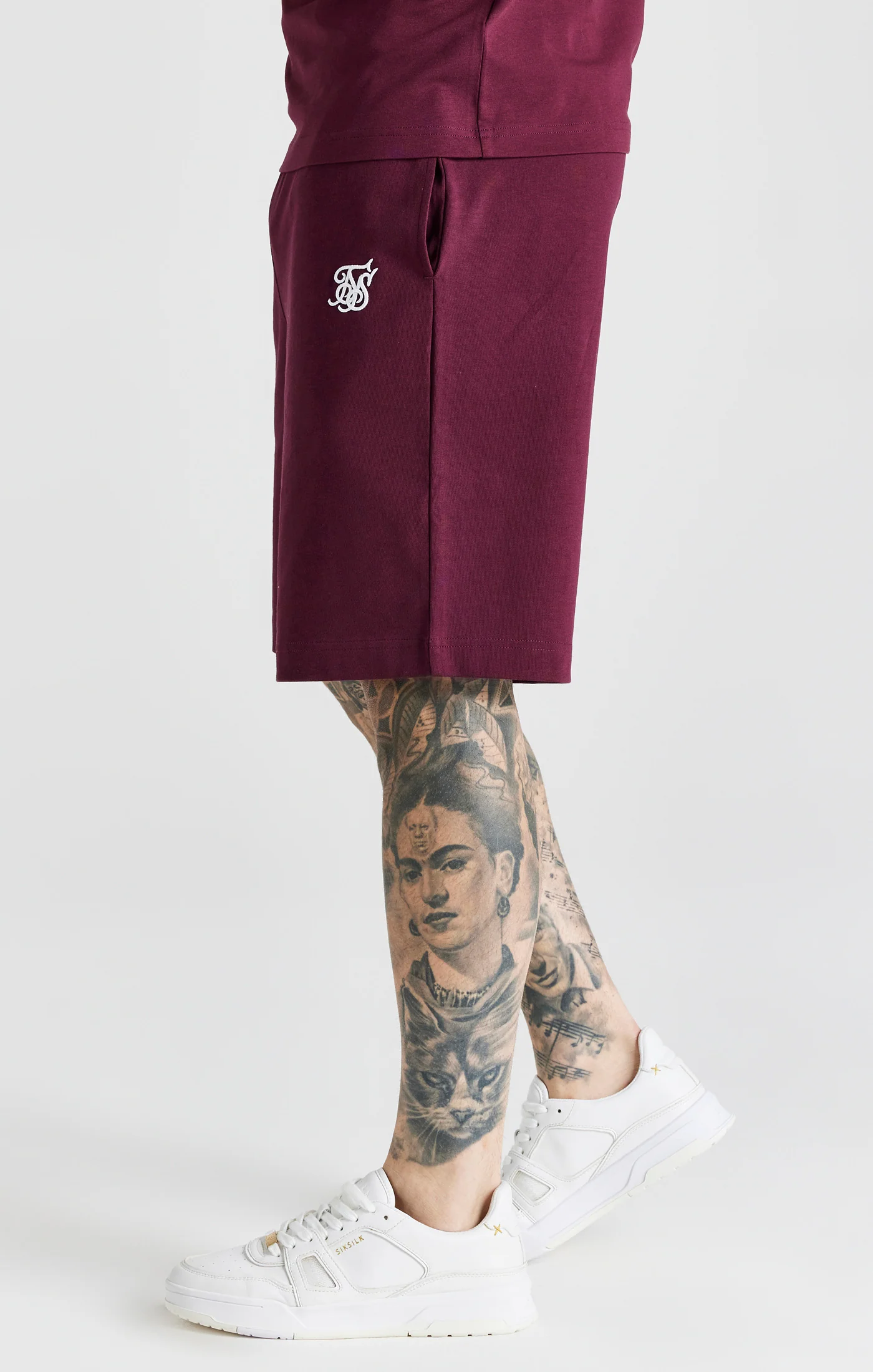Burgundy Essential Jersey Short - Image 2