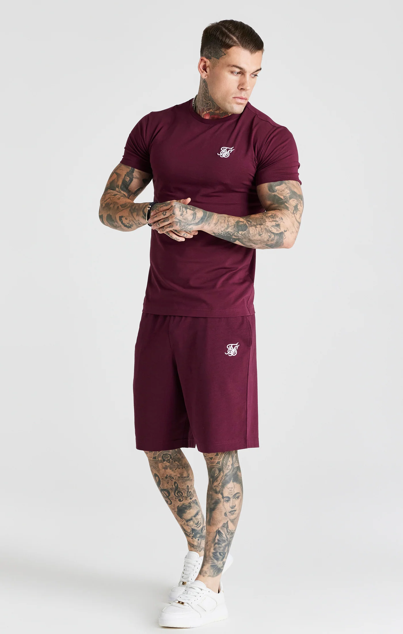 Burgundy Essential Jersey Short - Image 3