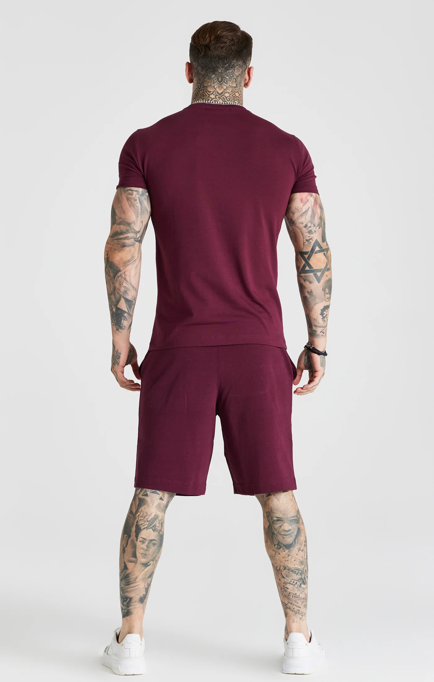 Burgundy Essential Jersey Short - Image 5