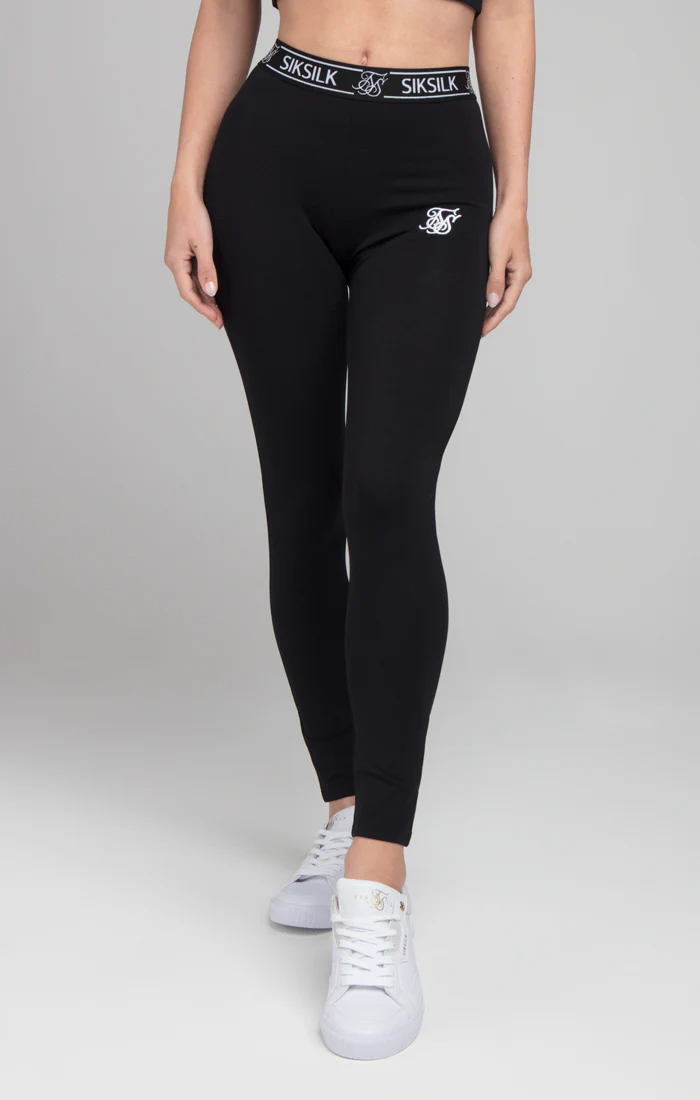 SikSilk Core Leggings - Black - Image 3