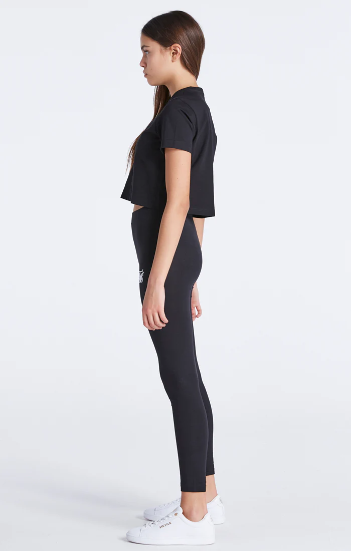 Girls Black Essentials Legging - Image 3