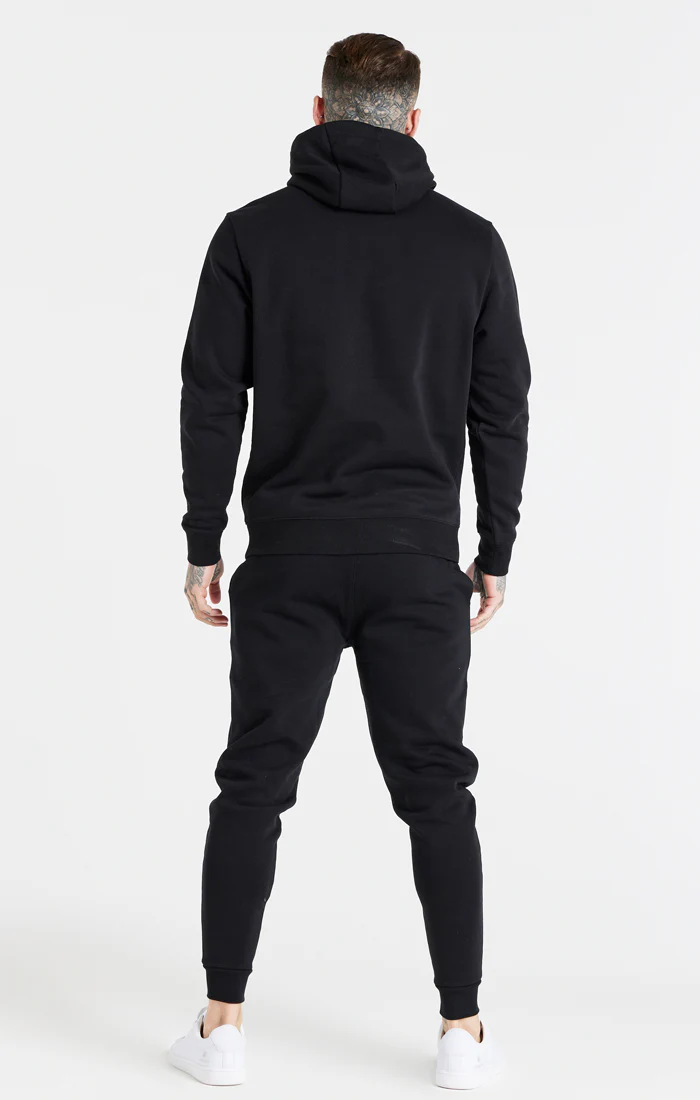 Black Essential Overhead Hoodie - Image 5