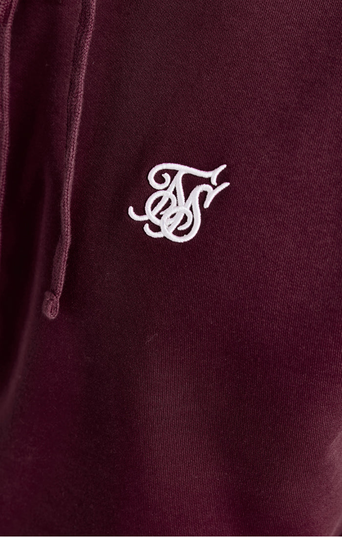 Burgundy Essential Overhead Hoodie - Image 2