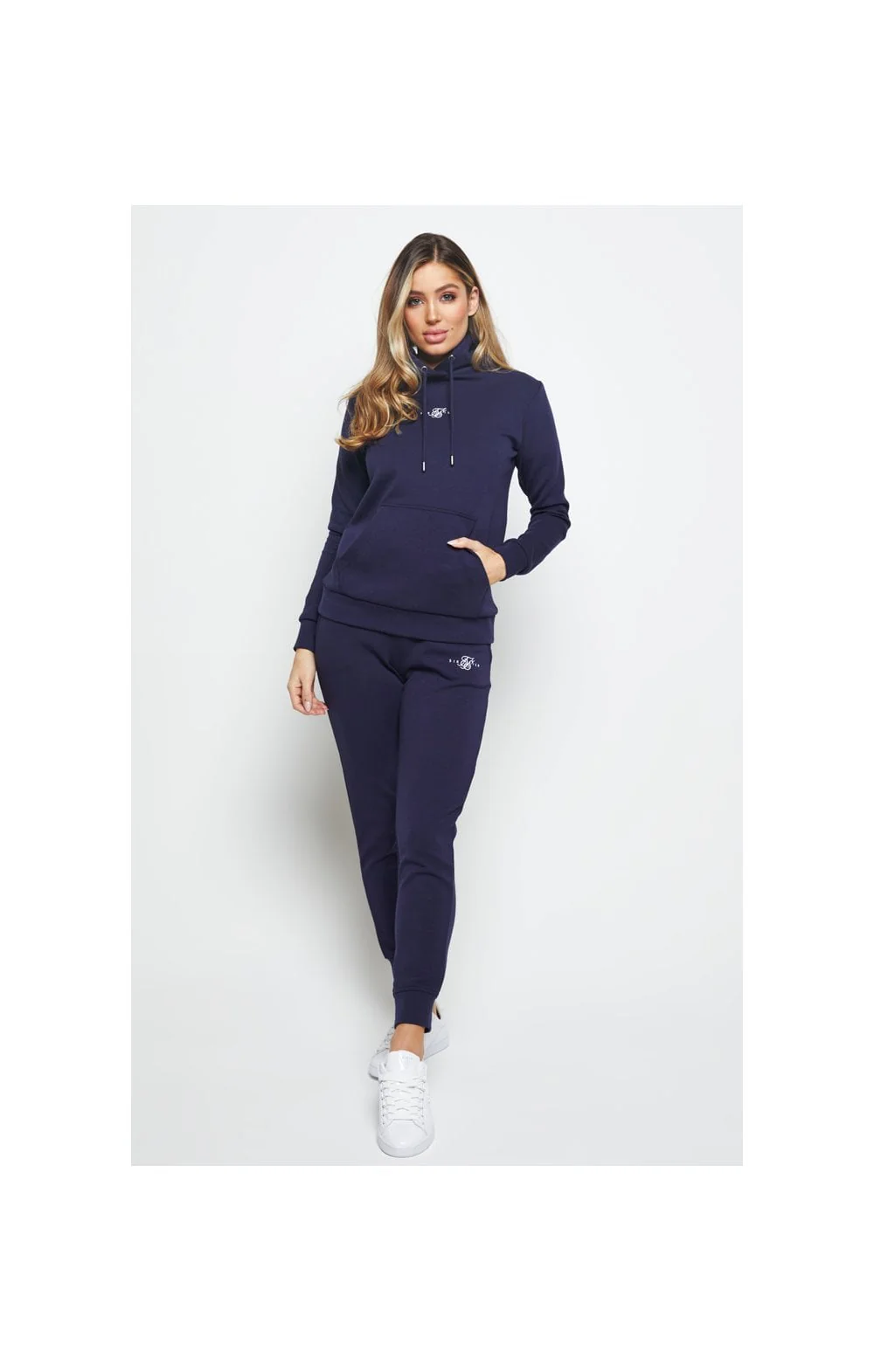SikSilk Core Overhead Hoodie - Navy - Image 2