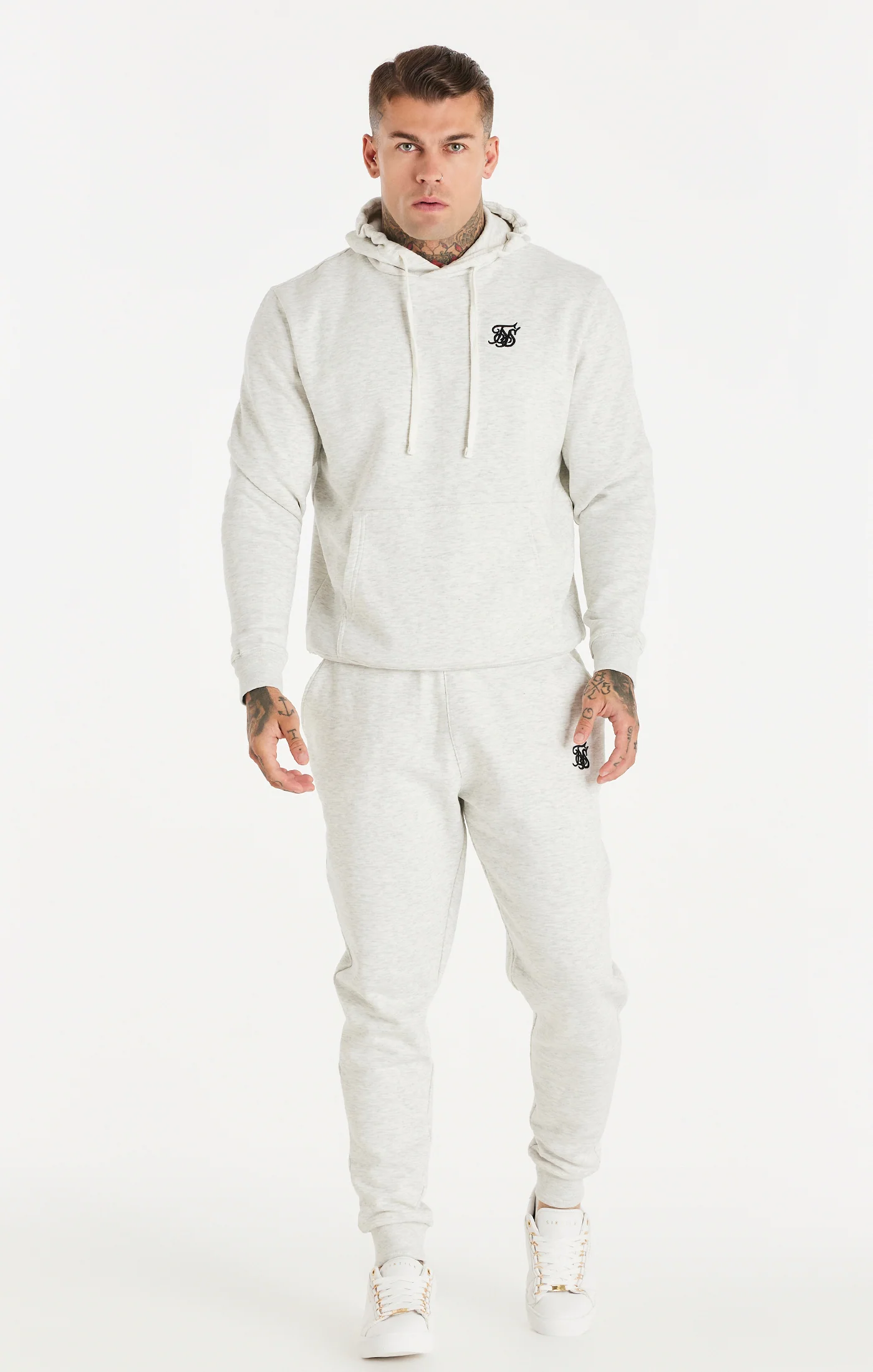 Snow Marl Essential Overhead Hoodie - Image 3