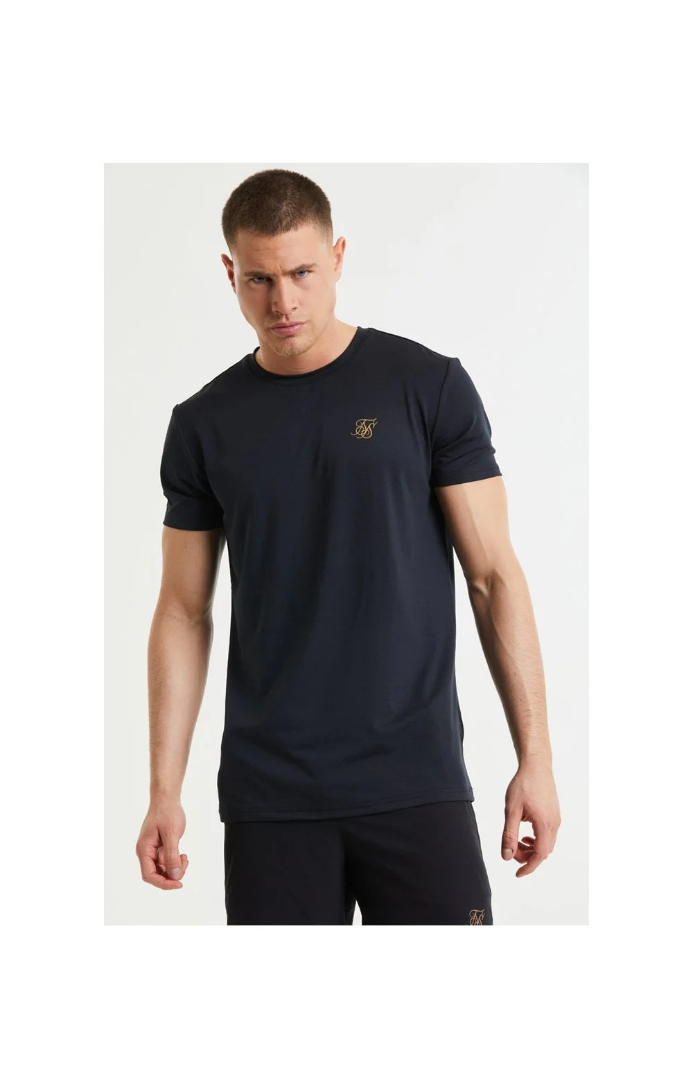 SikSilk Core Poly Tee - Black - Image 3