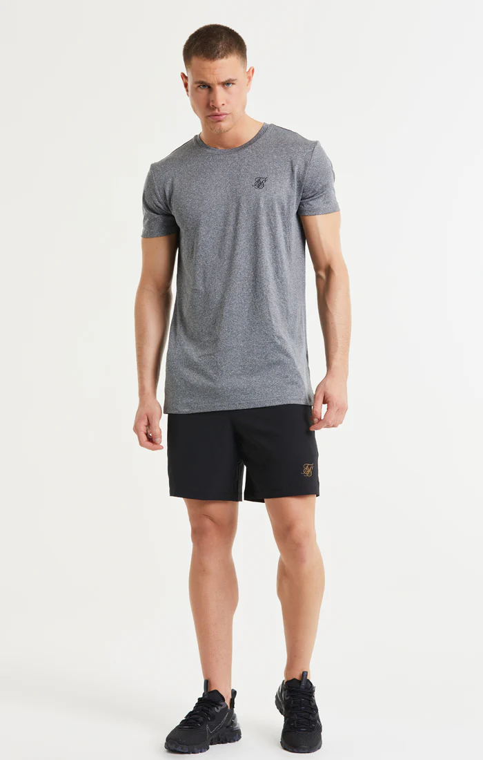 SikSilk Core Poly Tee - Grey Grindle - Image 3