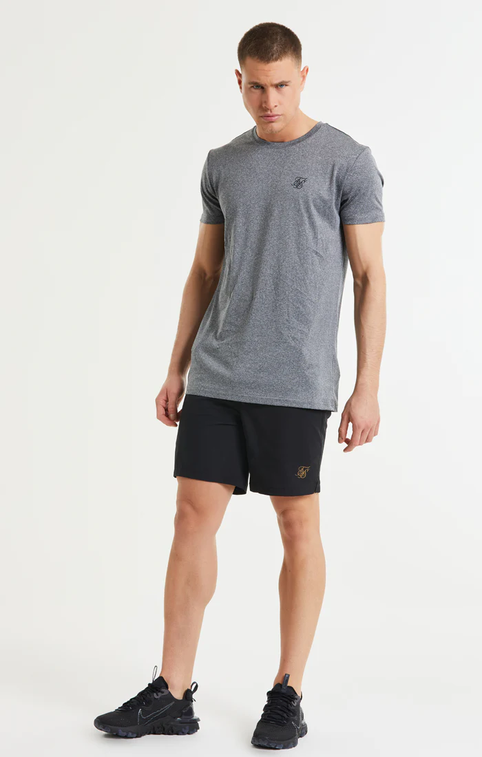 SikSilk Core Poly Tee - Grey Grindle - Image 4