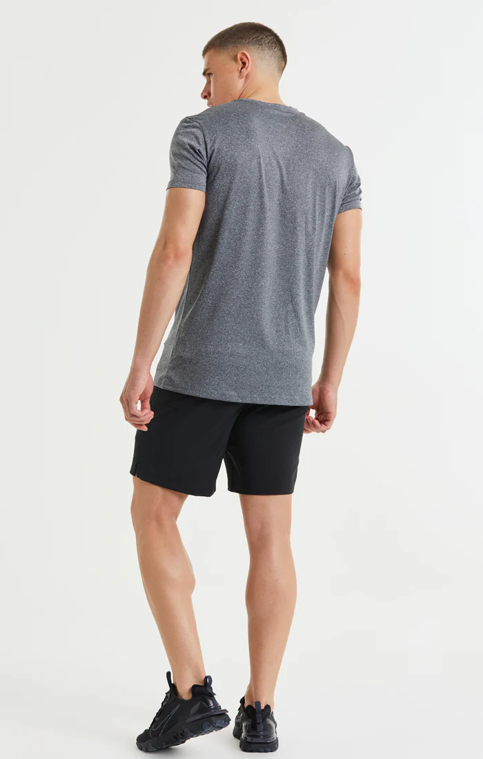 SikSilk Core Poly Tee - Grey Grindle - Image 5