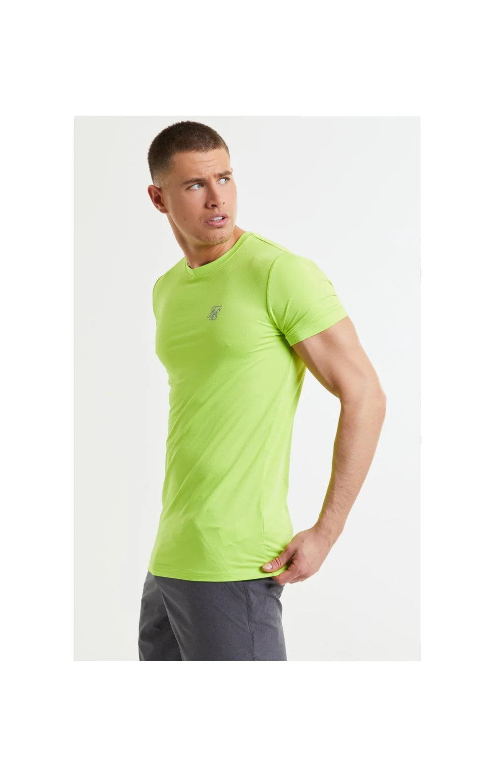 SikSilk Core Poly Tee - Yellow - Image 4