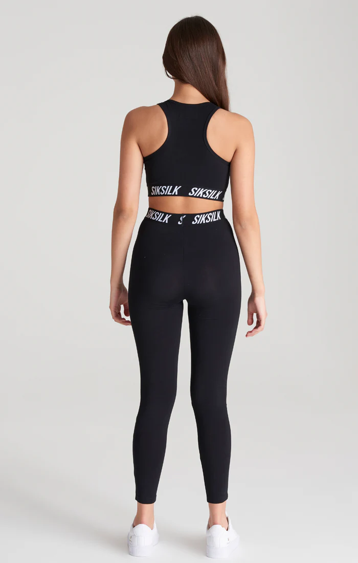 Girls Black Essentials Taped Bralette - Image 7