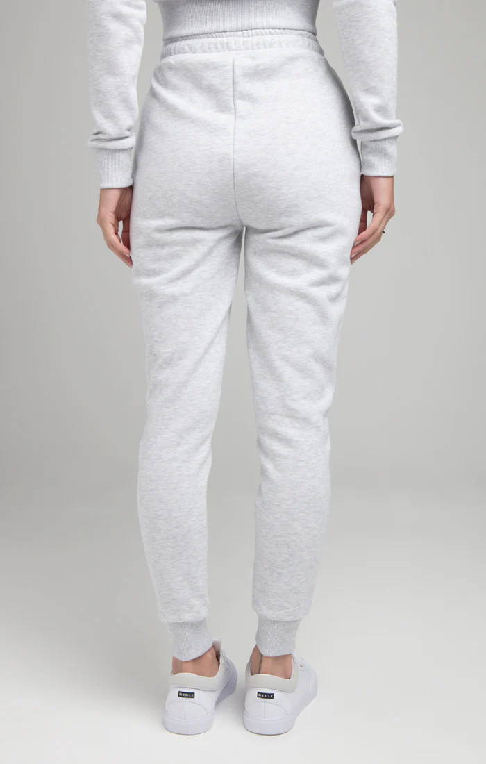 SikSilk Core Track Pants - Ice Grey Marl - Image 3