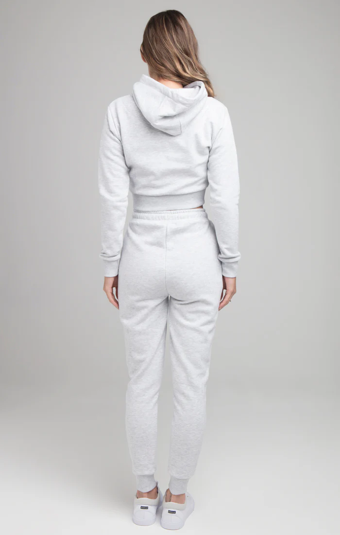 SikSilk Core Track Pants - Ice Grey Marl - Image 6