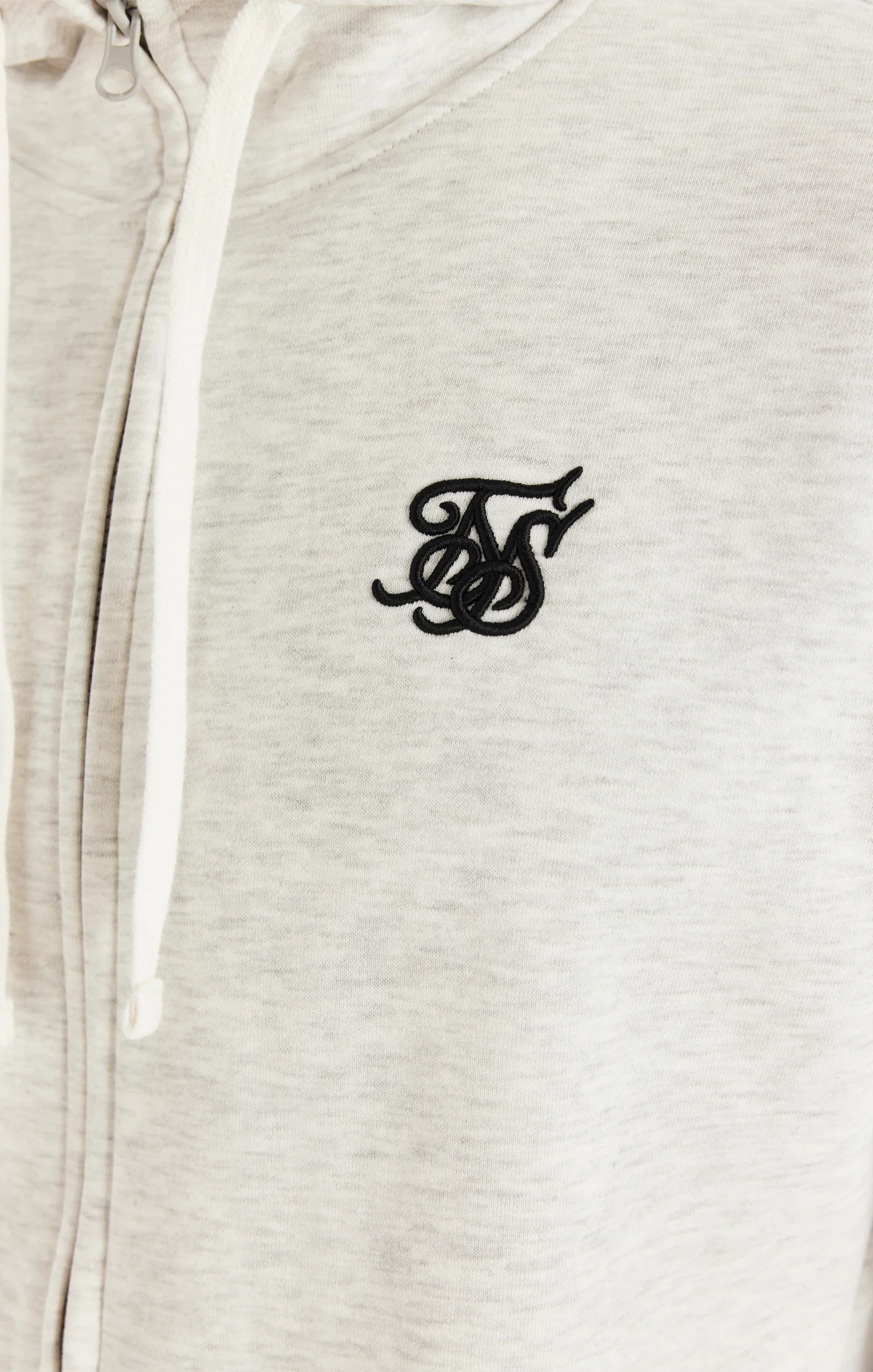 Snow Marl Essential Zip-Thru Funnel Neck Hoodie - Image 3