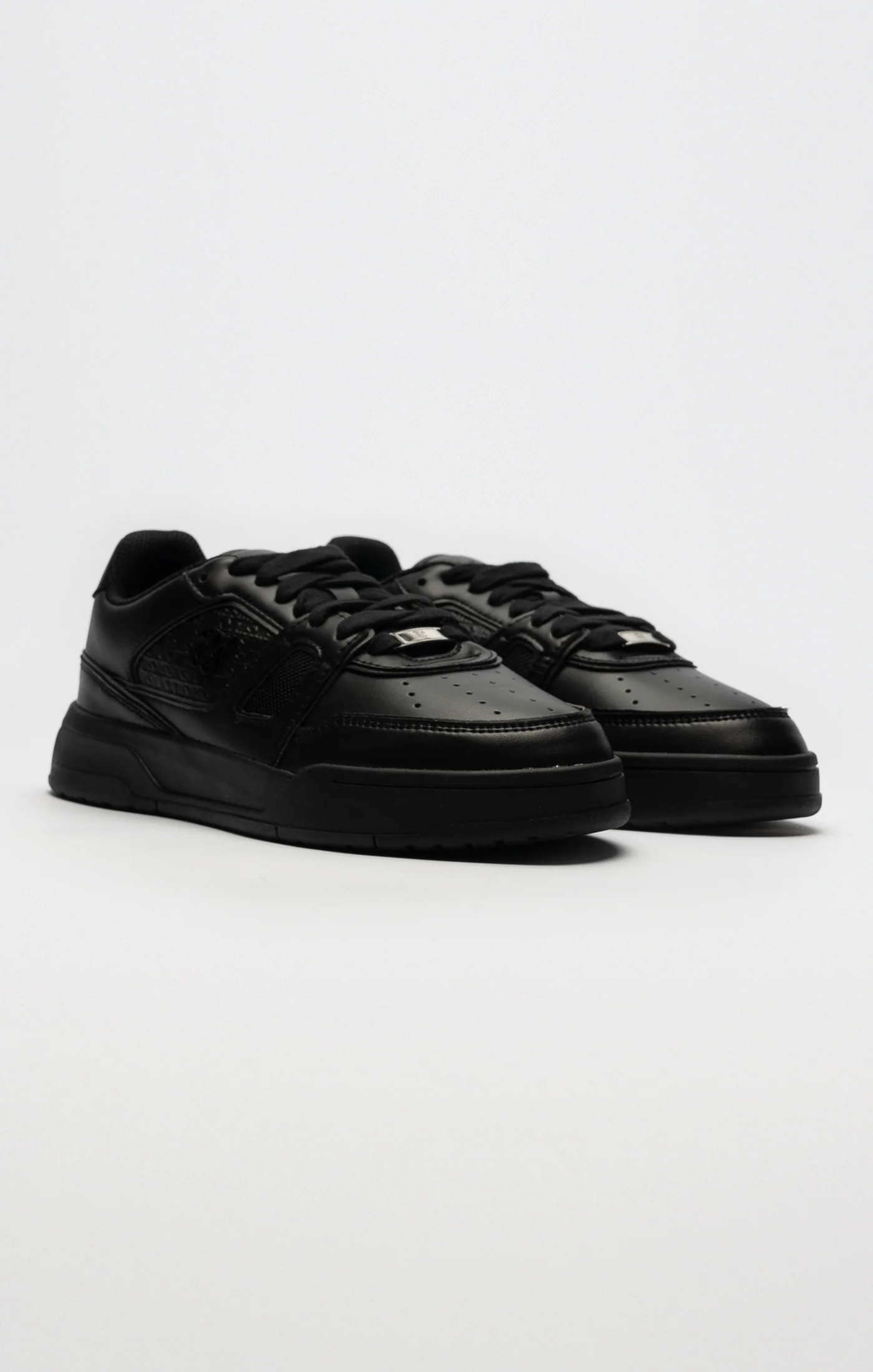 Black Low Top Court Trainer - Image 4