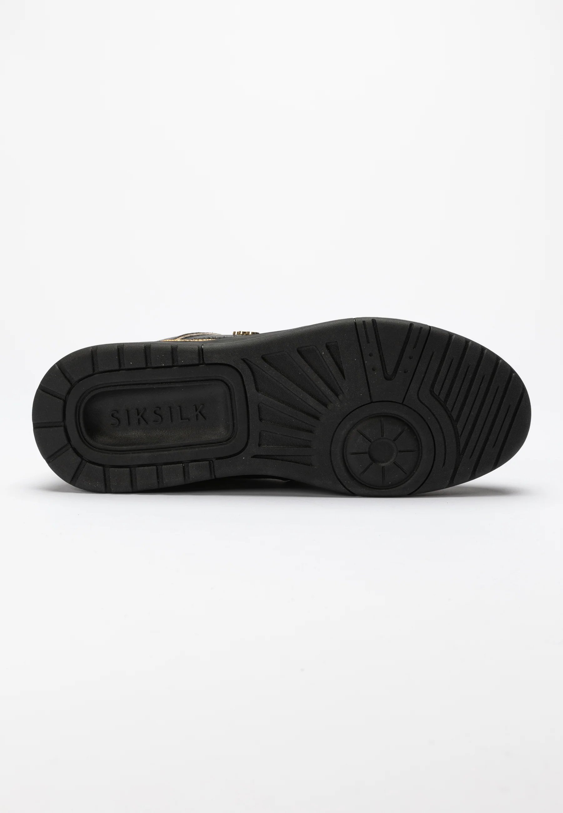 Black And Gold Trimmed Low Top Court Trainer - Image 3