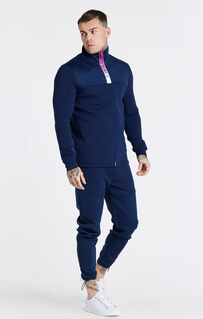 Navy Covert Fade Funnel Zip Through - Image 3