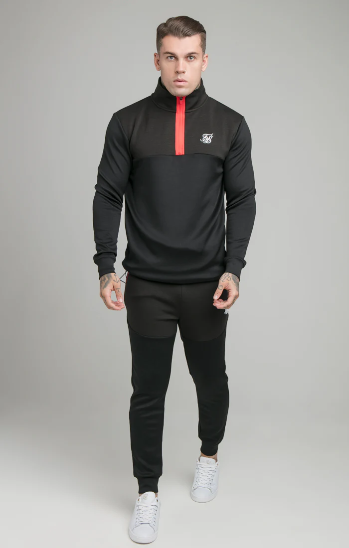 Black Covert Quarter Zip Funnel - Image 3