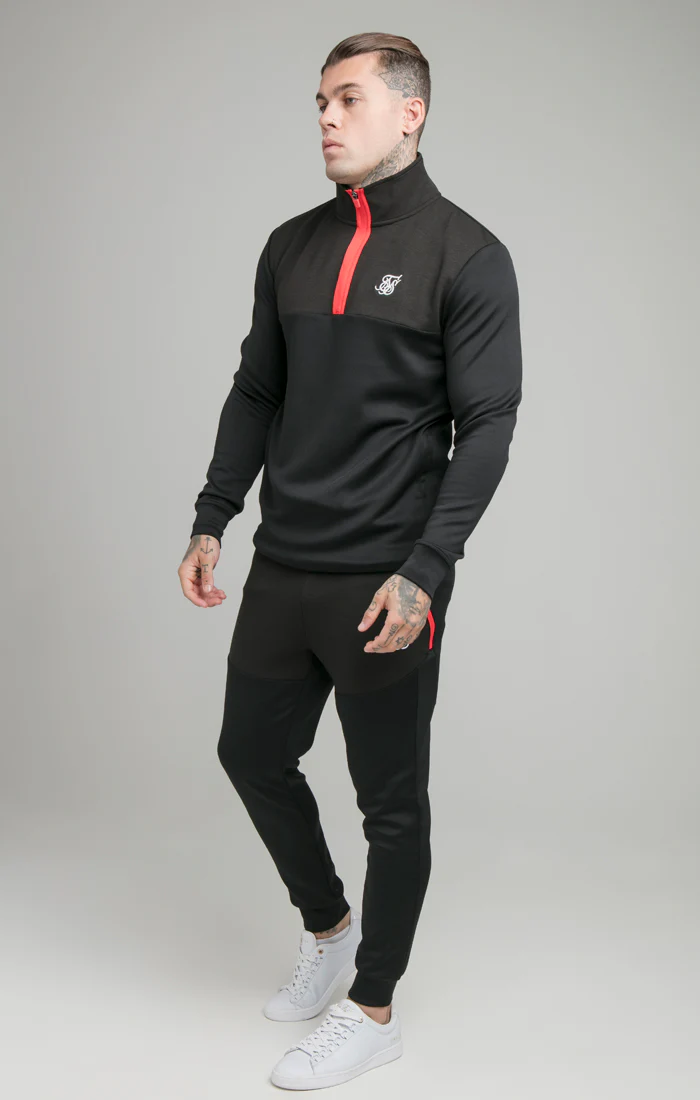 Black Covert Quarter Zip Funnel - Image 6