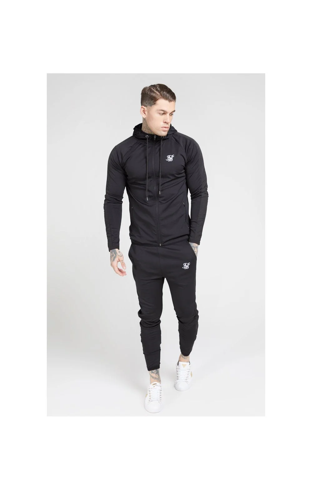 Black Creased Nylon Pant - Image 3