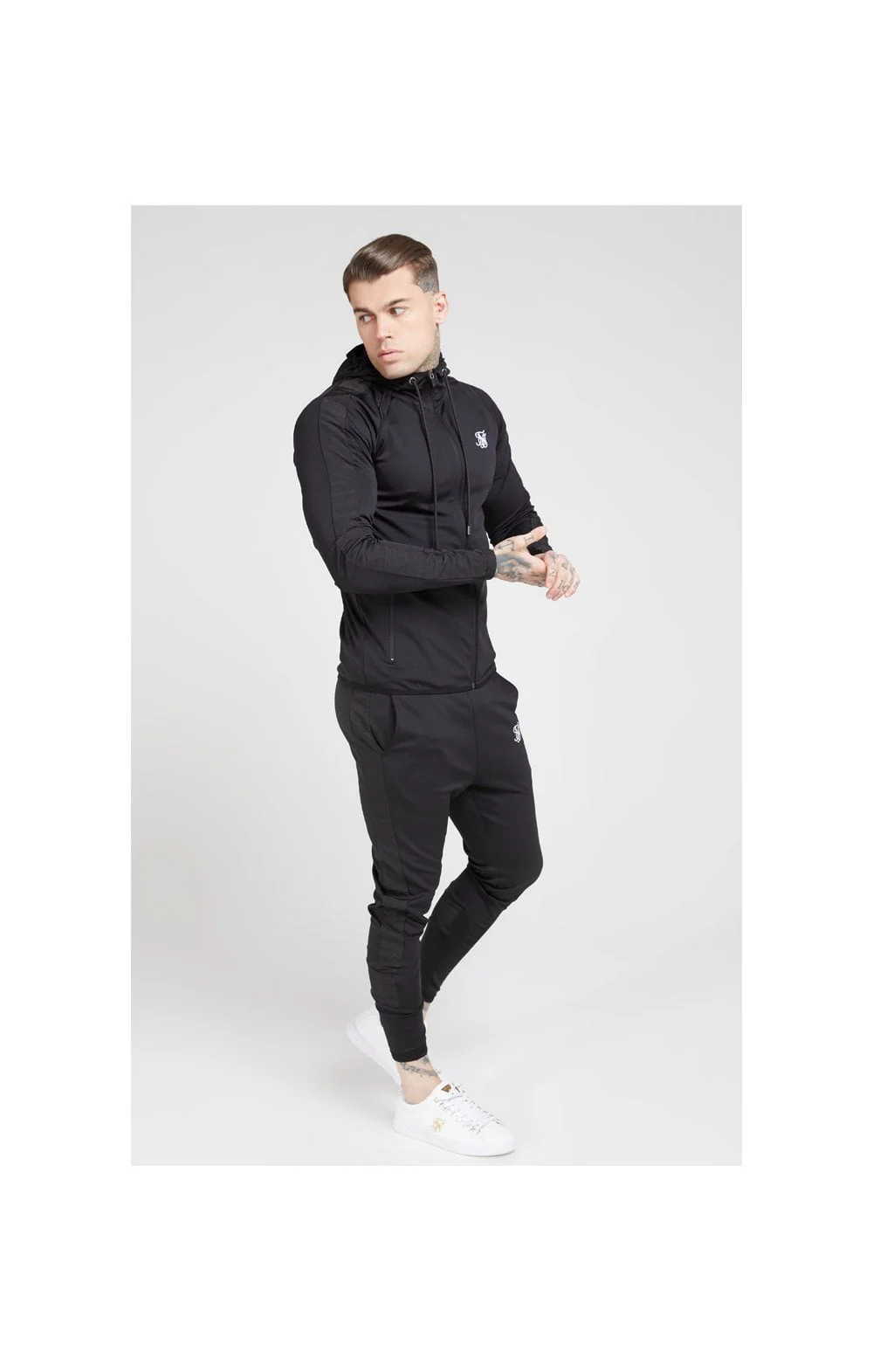 Black Creased Nylon Pant - Image 4