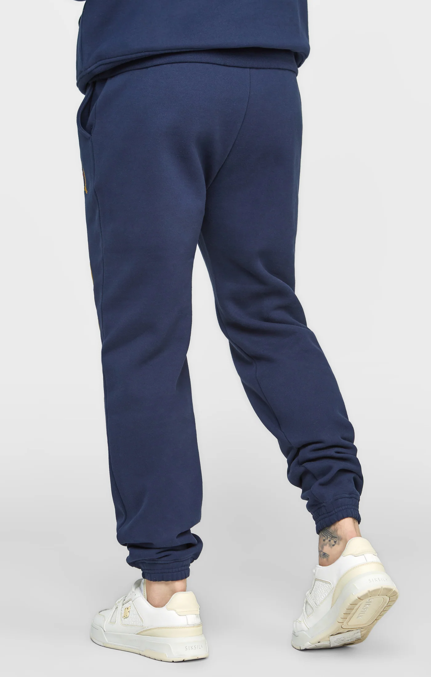 Navy Embroidery Relaxed Fit Jogger - Image 4
