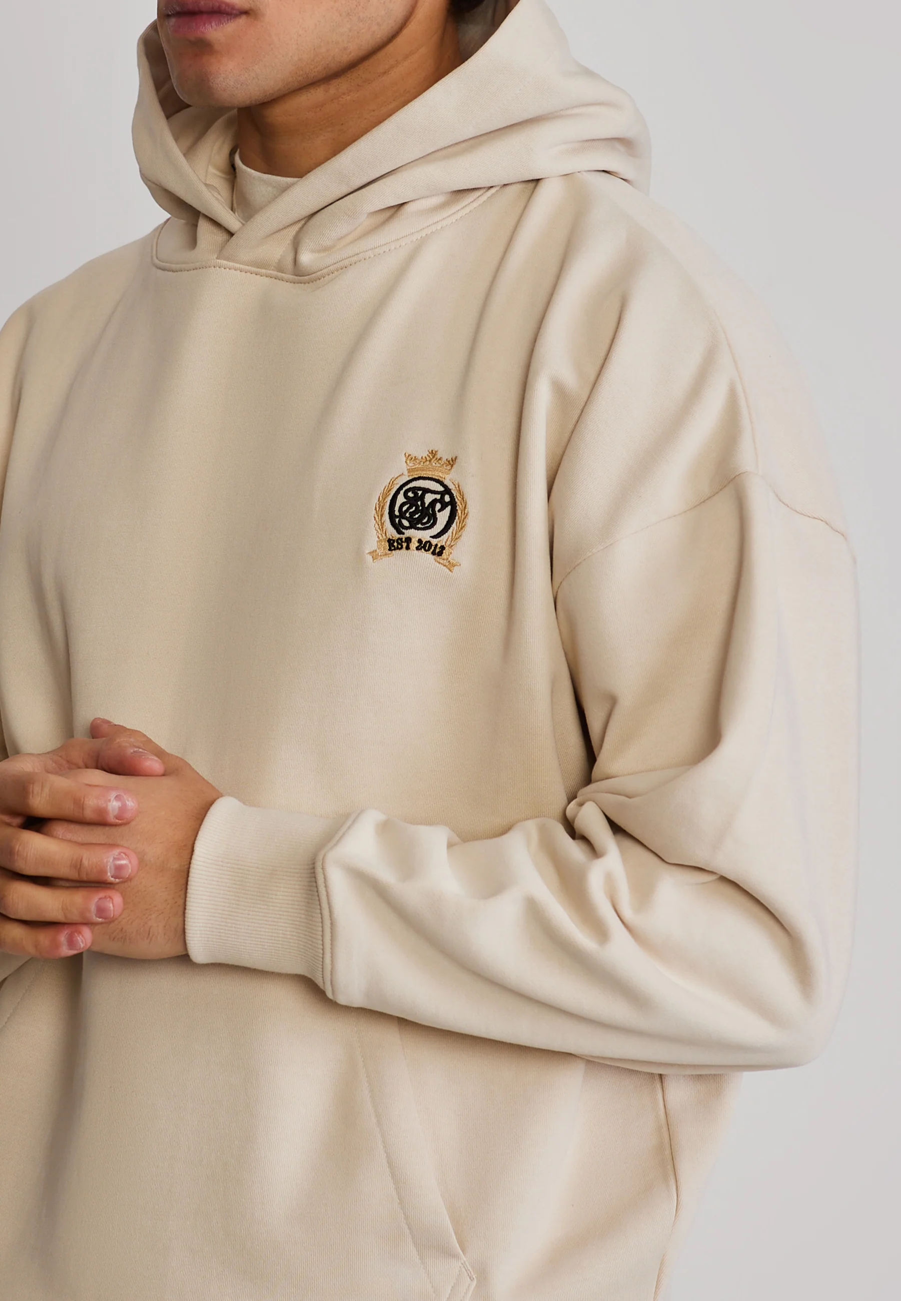 Ecru Crest Hoodie - Image 2