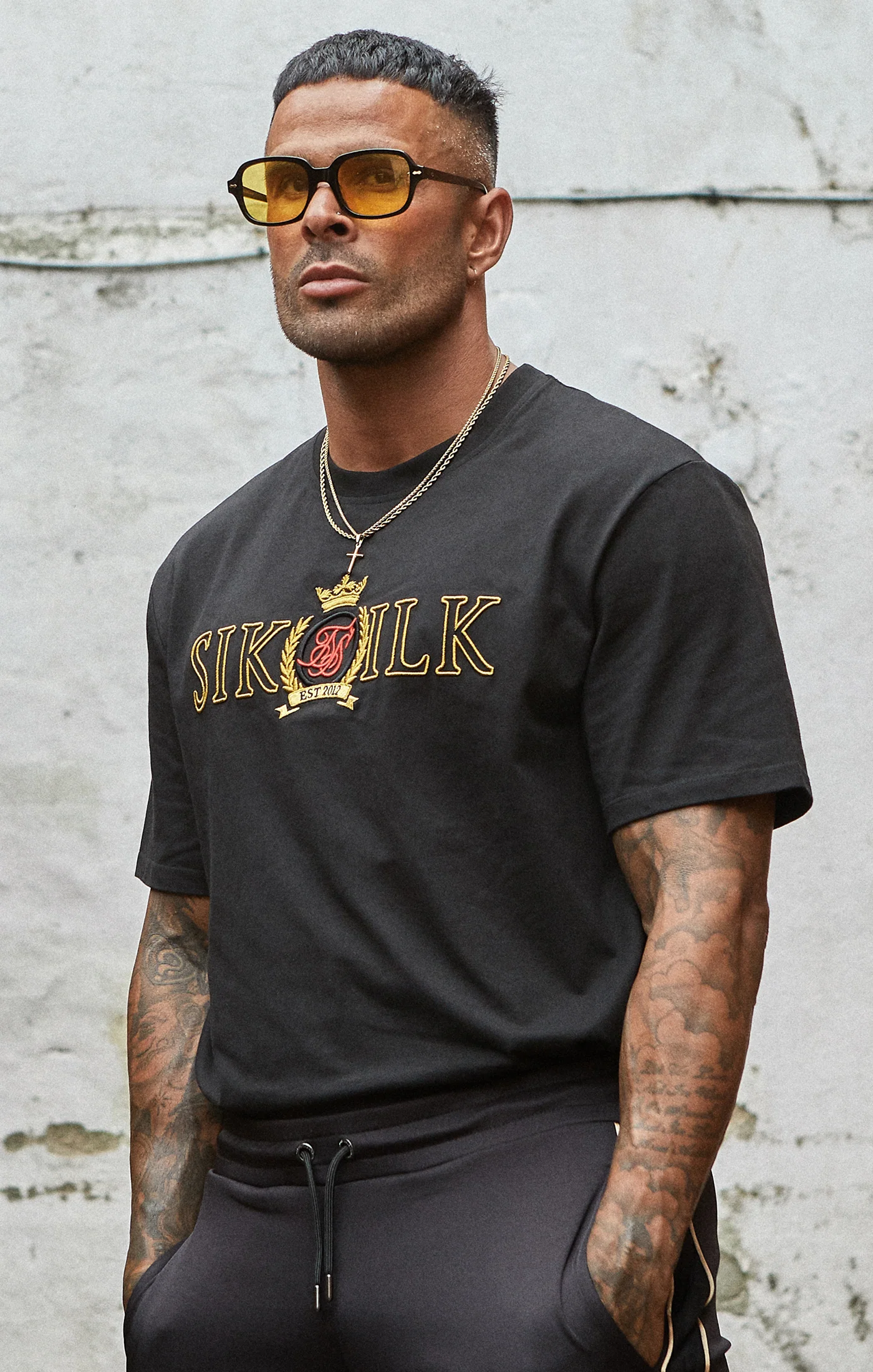 Black Crest Oversized T-Shirt