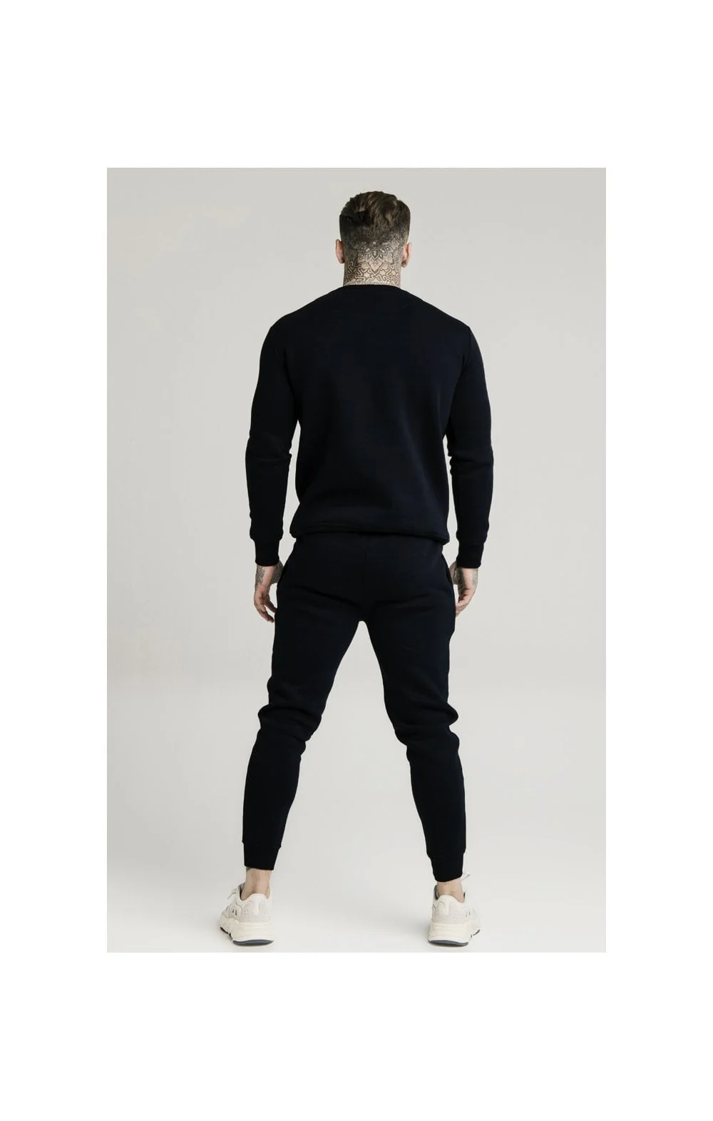 SikSilk Crew Sweat - Black - Image 5