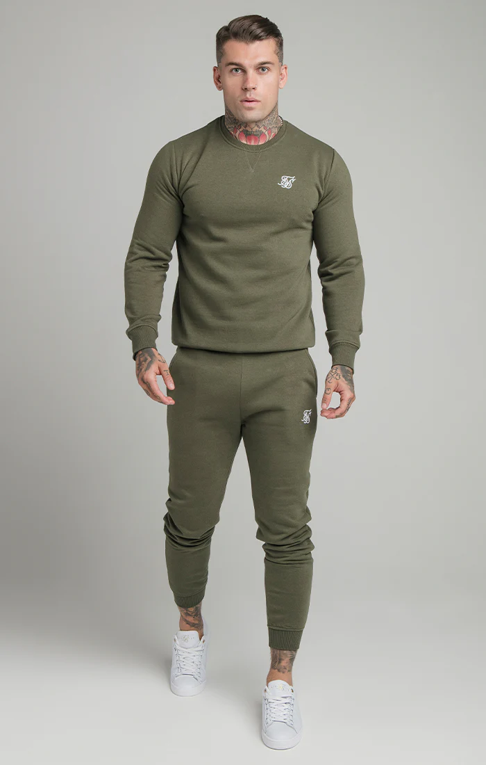Khaki Essential Crew Sweatshirt - Image 2