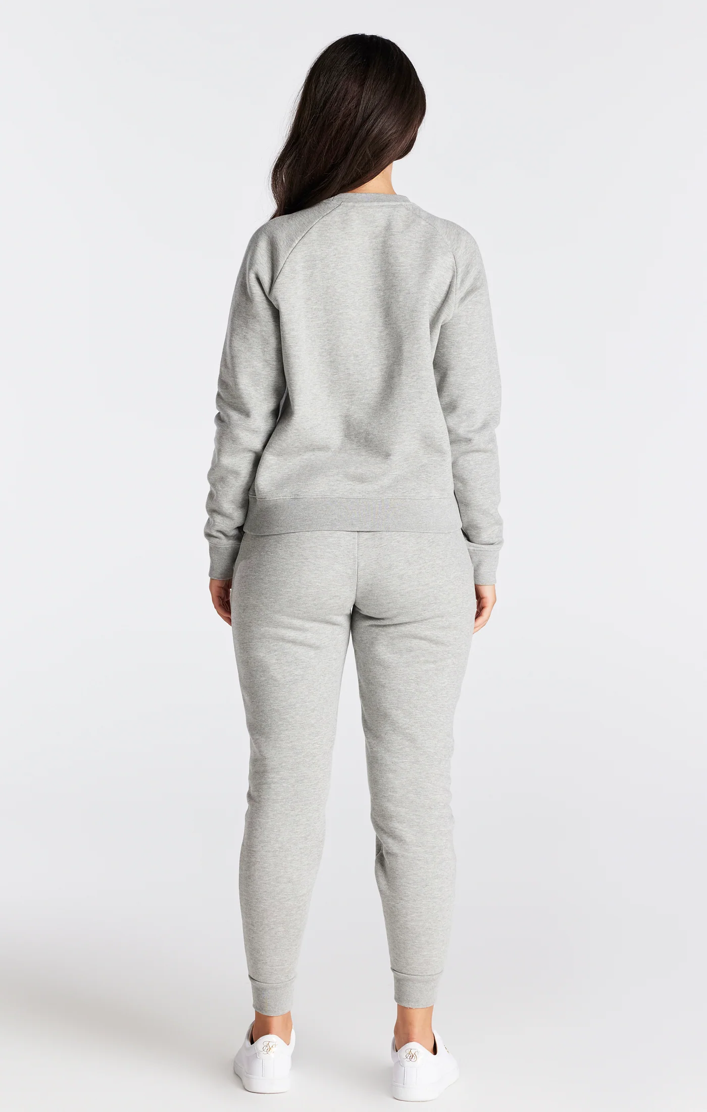 Grey Marl Essential Crew Sweatshirt - Image 5
