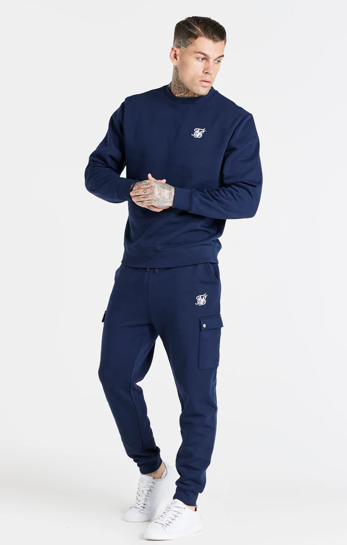 Navy Essential Crew Sweatshirt - Image 4