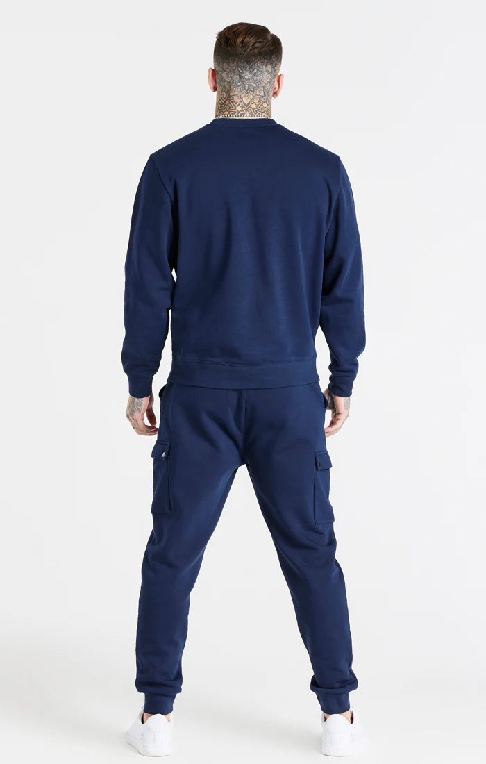 Navy Essential Crew Sweatshirt - Image 5