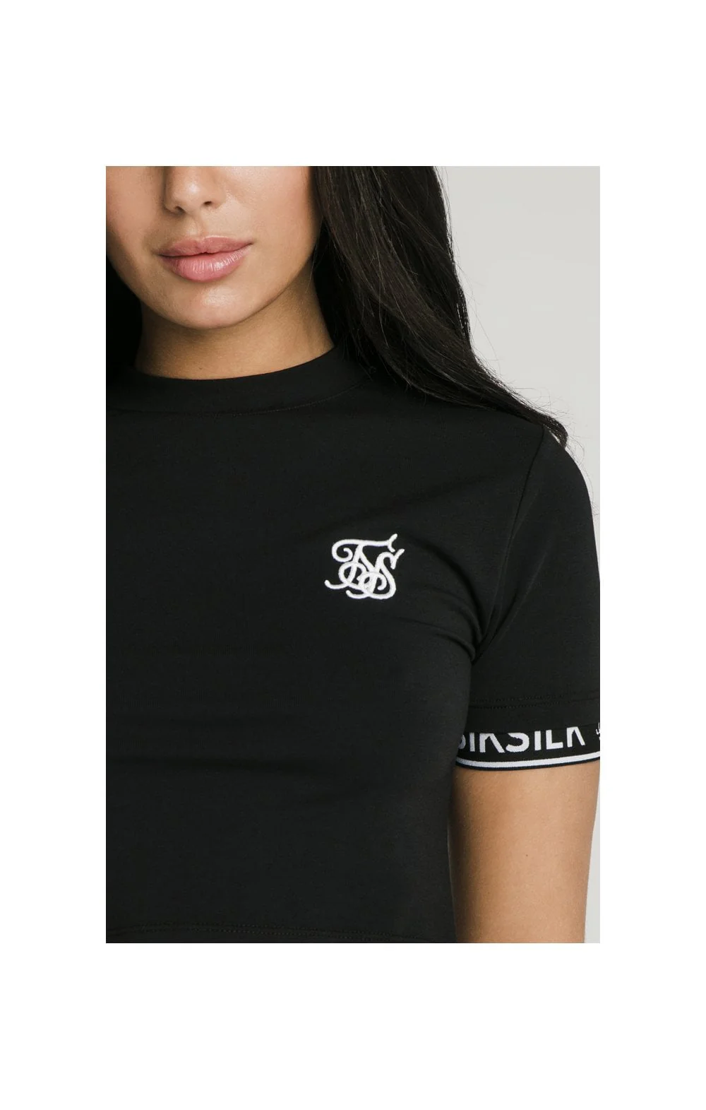 Black Essential Crop T-Shirt - Image 2