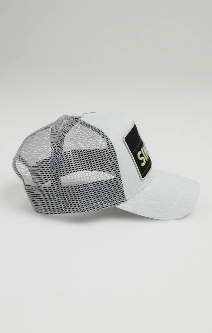 SikSilk Crown Patch Trucker - Grey - Image 2
