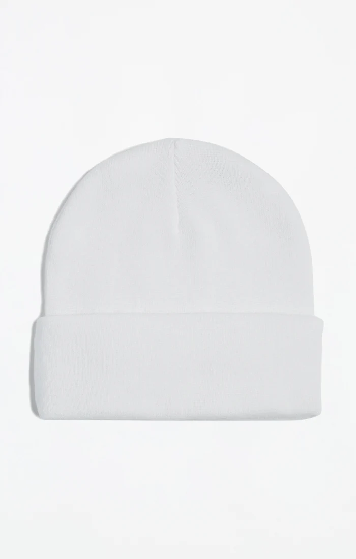 White Cuff Beanie - Image 2