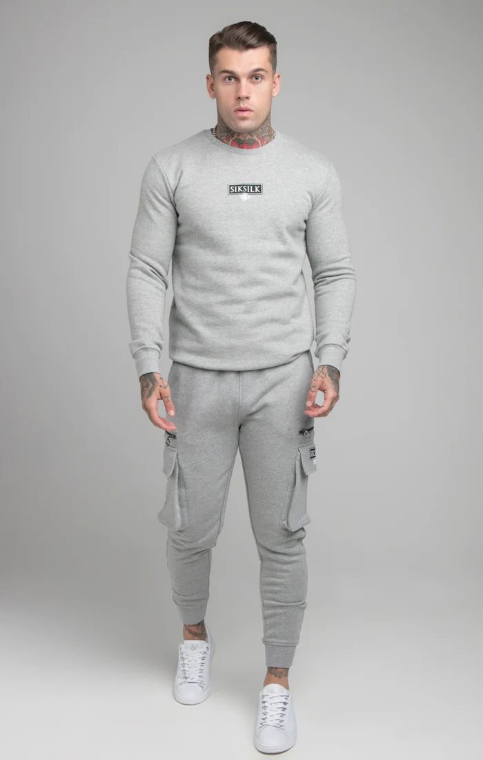 Grey Cuffed Cargo Jogger - Image 2