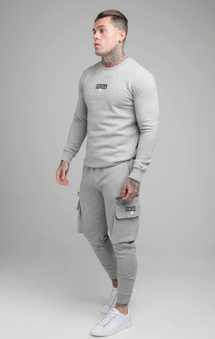 Grey Cuffed Cargo Jogger - Image 3