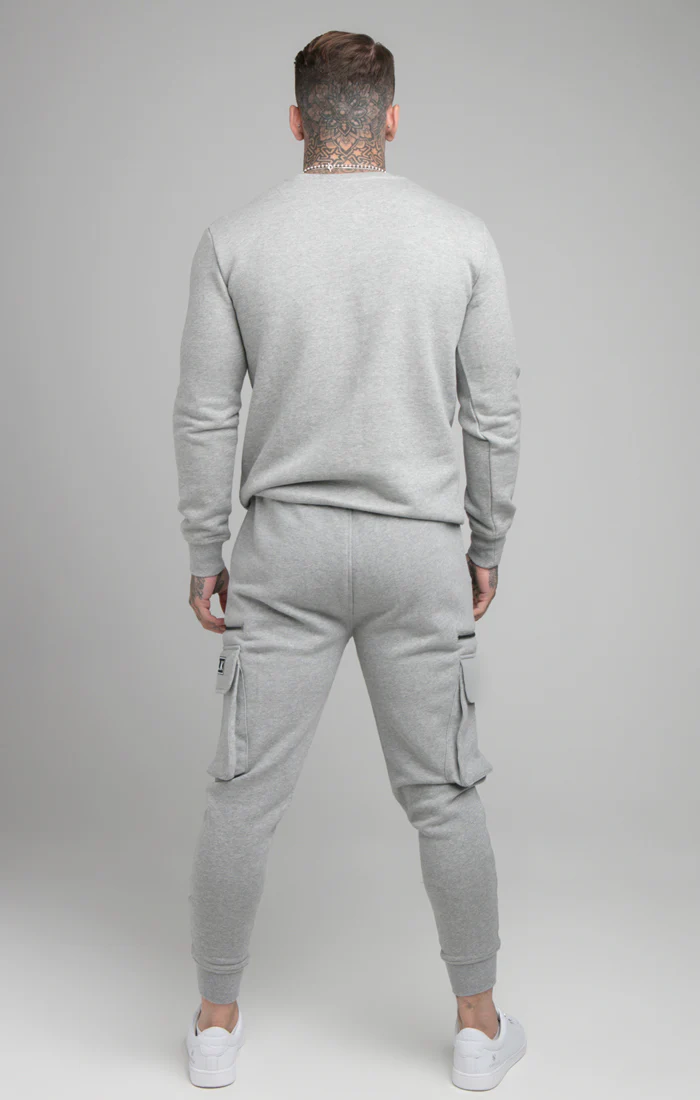 Grey Cuffed Cargo Jogger - Image 5