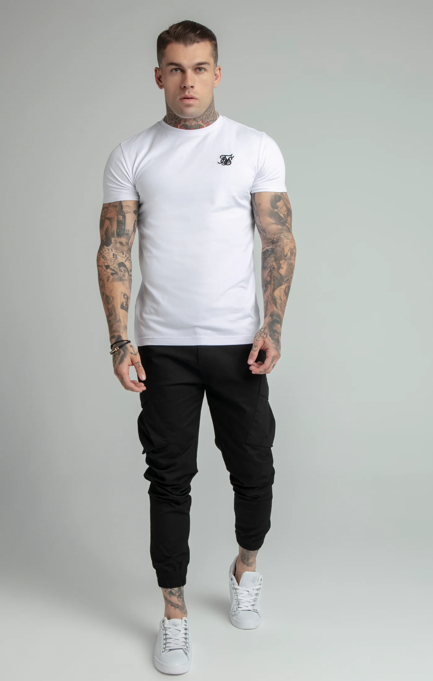 Black Cuffed Cargo Pant - Image 5