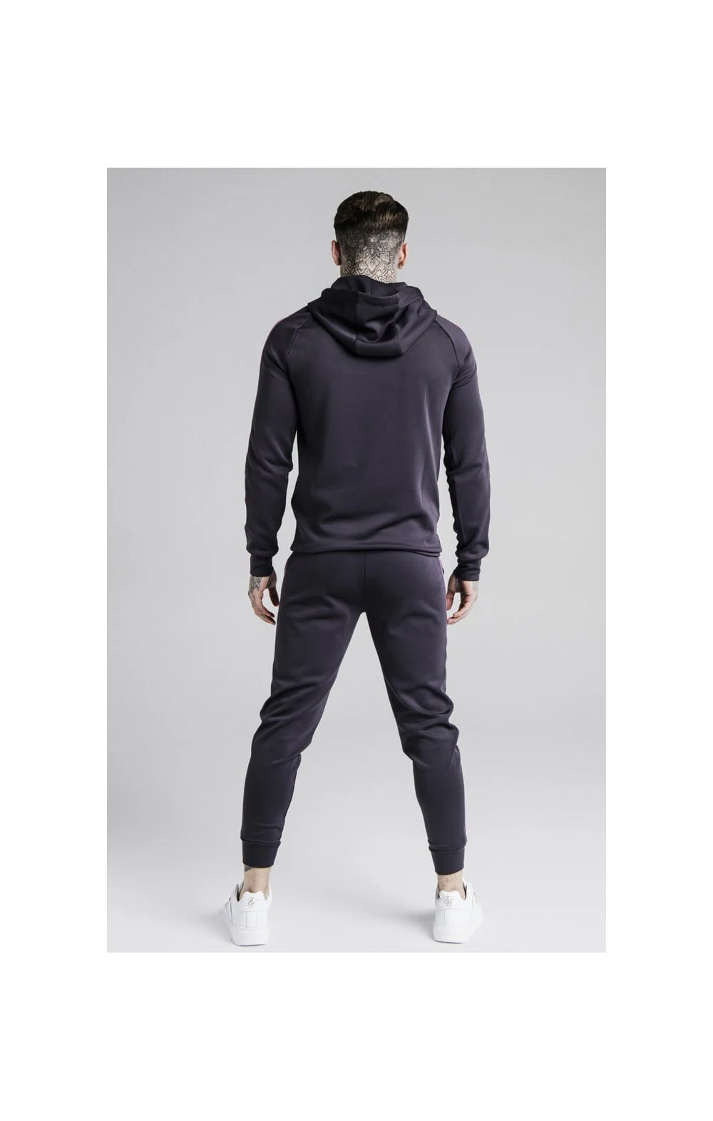 SikSilk Cuffed Cropped Fade Panel Runner Pants – Nine Iron - Image 7