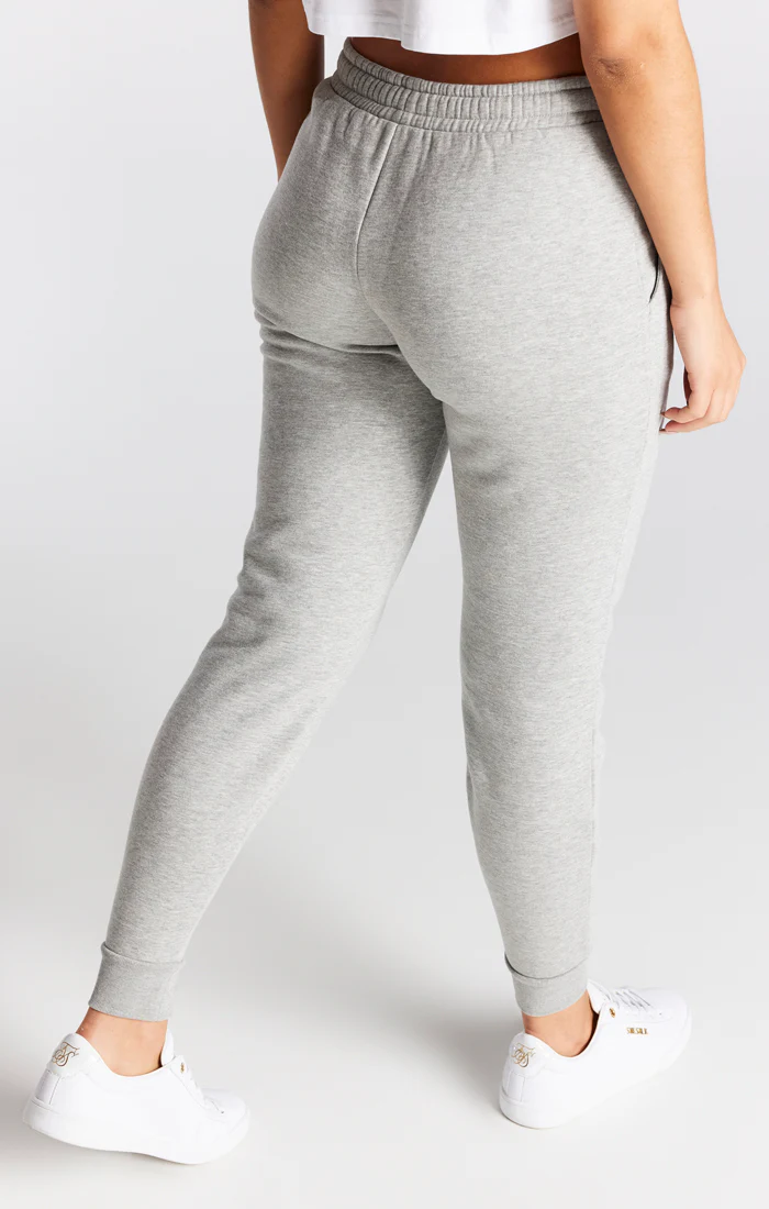 Grey Marl Essential Cuffed Jogger - Image 2