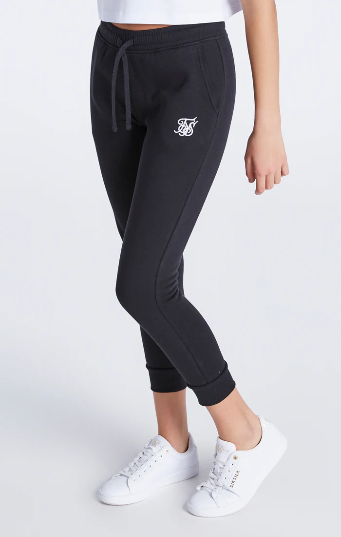 Girls Black Essentials Cuffed Jogger - Image 5