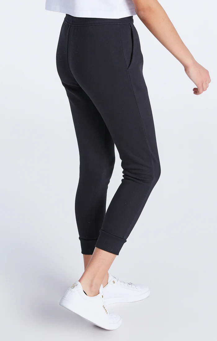 Girls Black Essentials Cuffed Jogger - Image 6