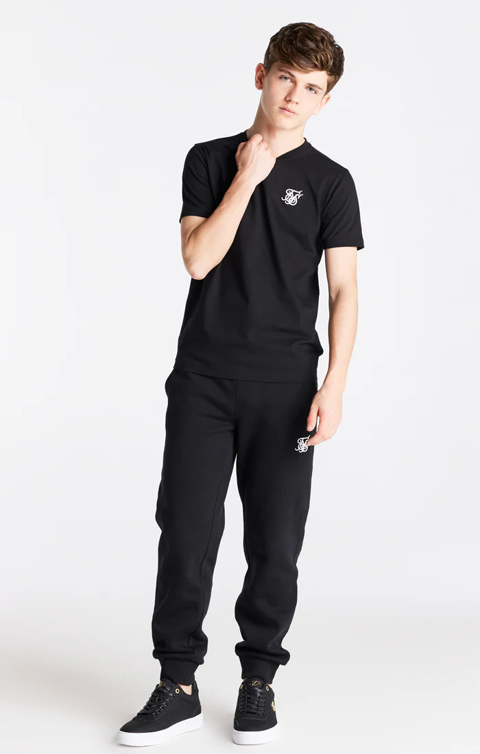 Boys Black Essentials Cuffed Jogger - Image 2