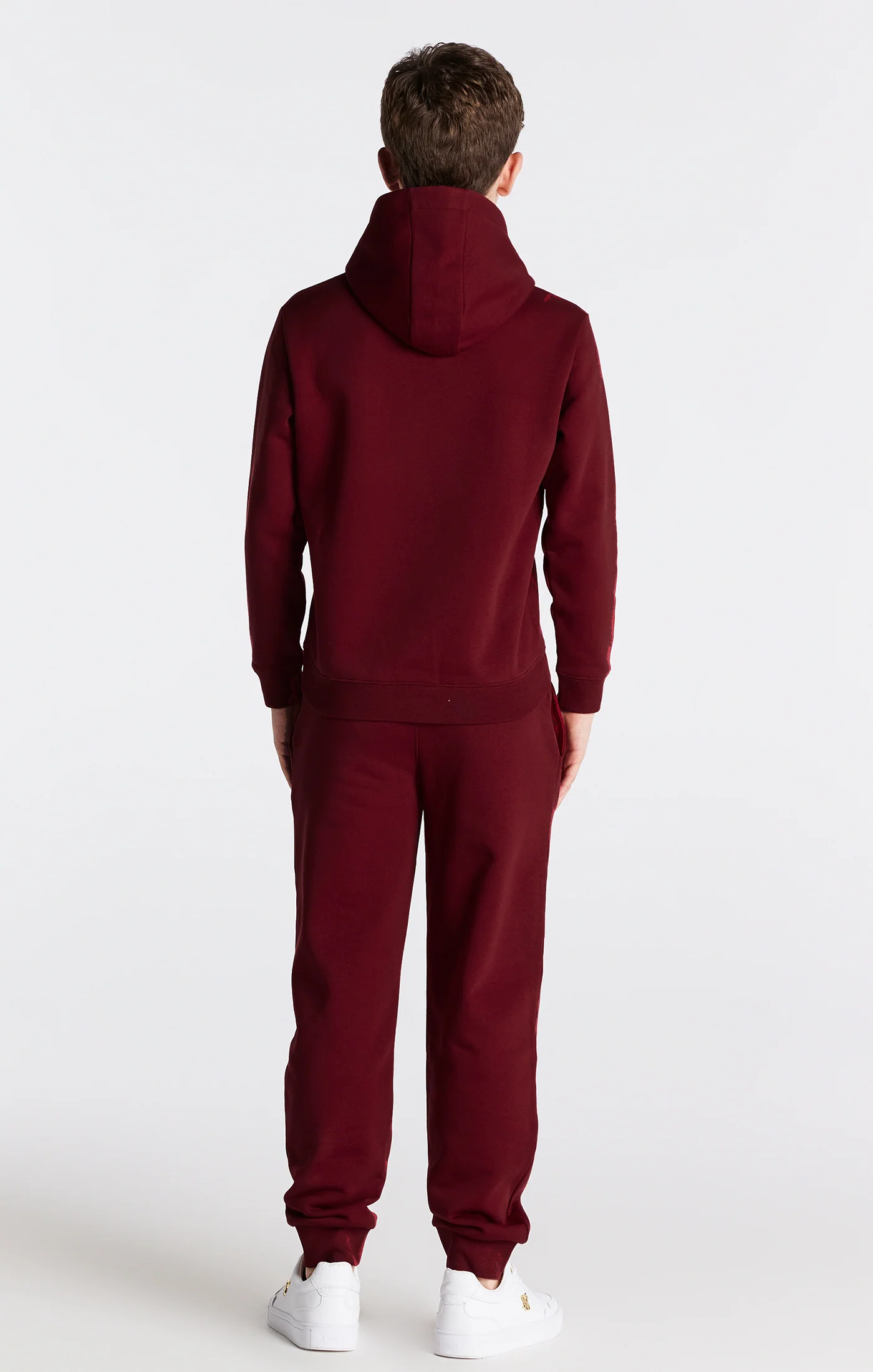 Boys Burgundy Essentials Cuffed Jogger - Image 5