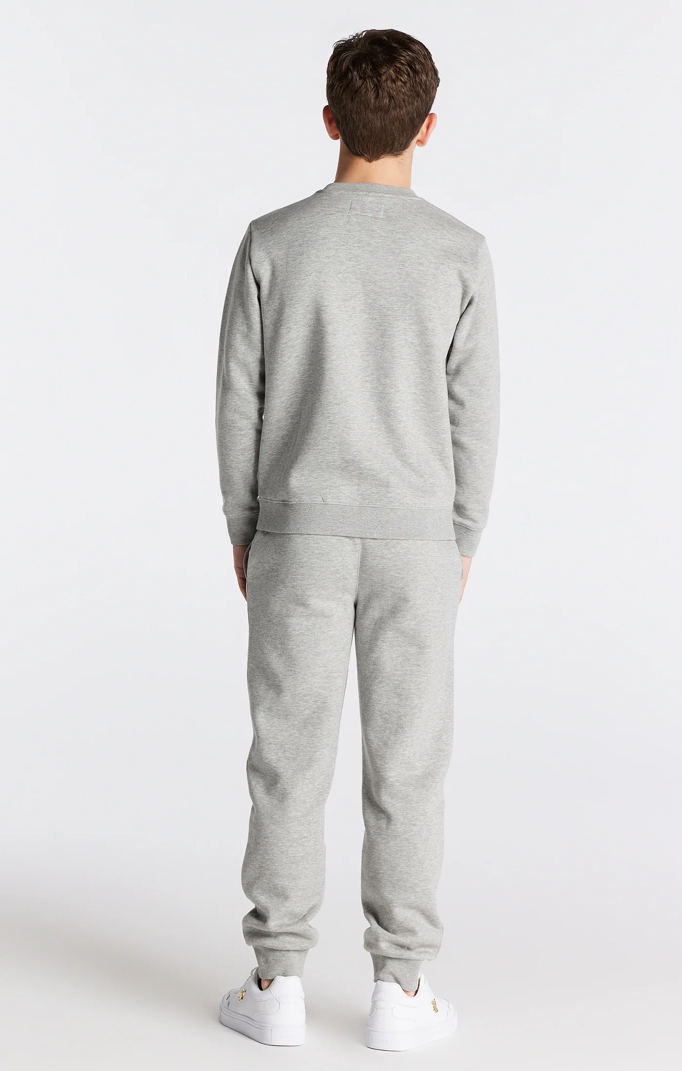 Boys Grey Marl Essentials Cuffed Jogger - Image 5