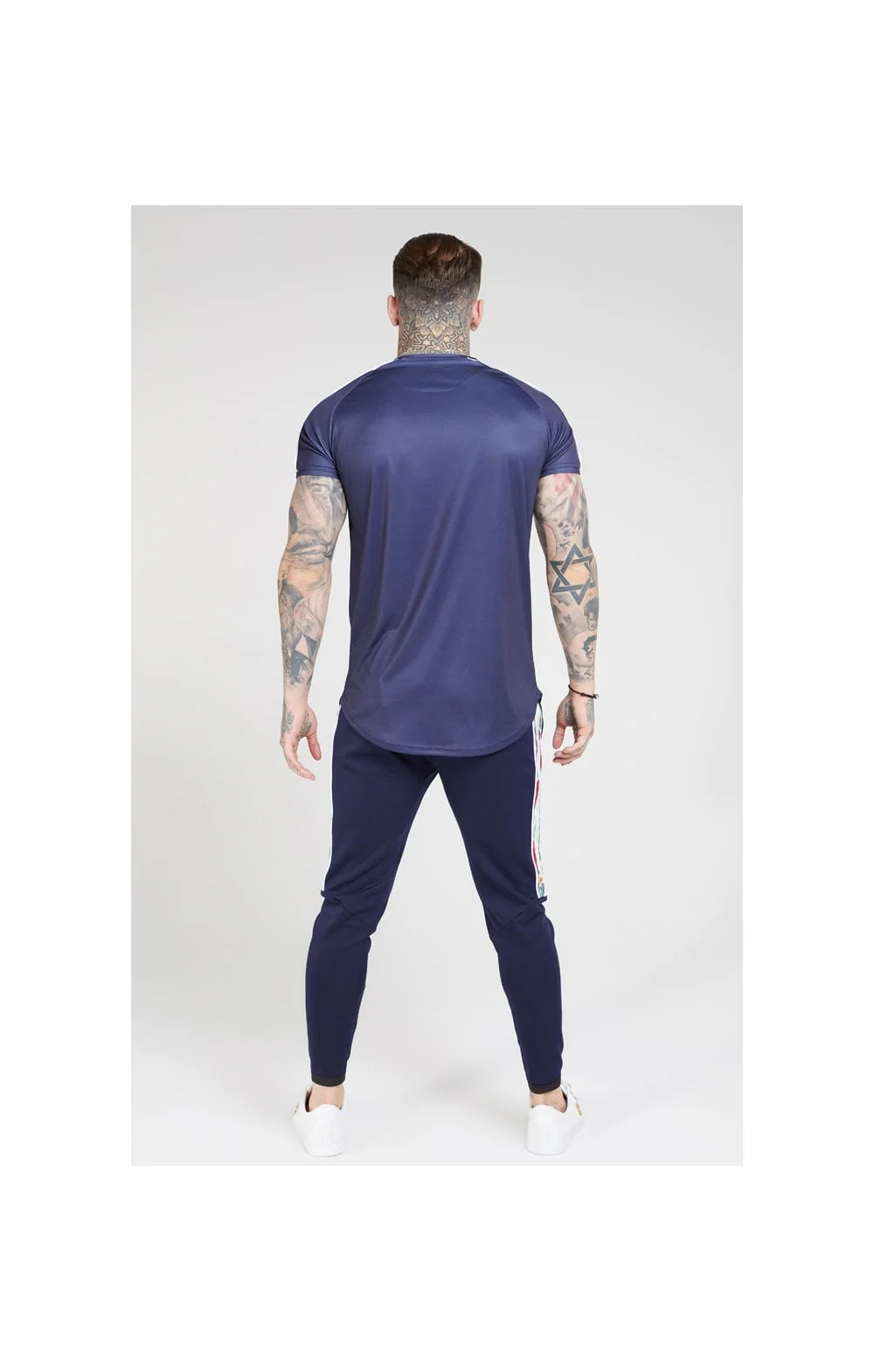SikSilk Curved Hem Raglan Tee – Eclipse - Image 6